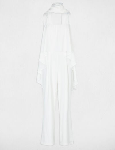 Combinaison bustier fluide blanc femme