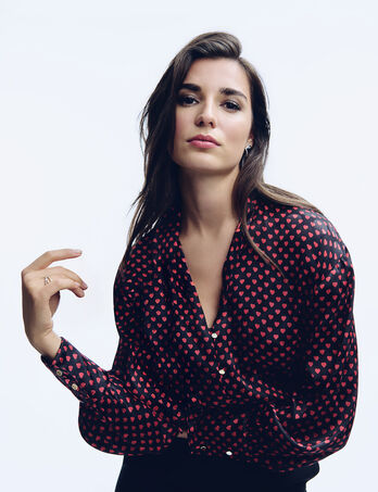 Overhemd met reverskraag meerkleurig vrouw