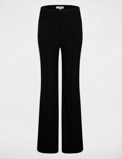 Pantalon bootcut bleu marine femme