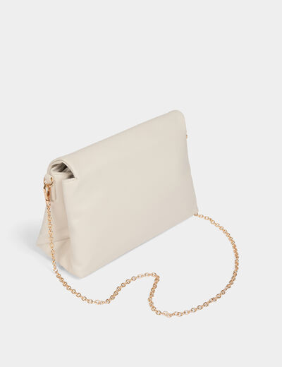 Sac pochette ivoire femme
