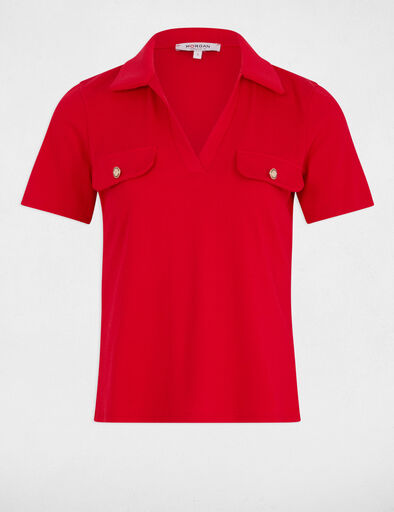 t shirt manches courtes rouge femme T-shirt manches courtes rouge femme