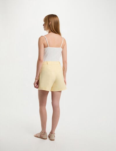 Tanktop met fijne bandjes helder wit vrouw