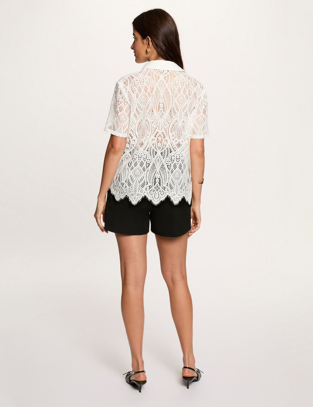 High-waist short zwart vrouw