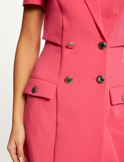Rechte jumpsuit met jurkeffect medium roze vrouw
