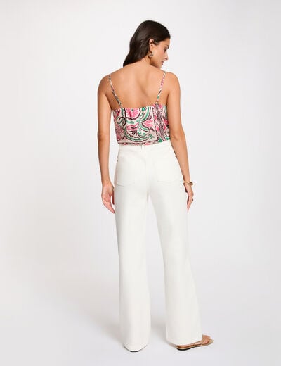 Top fines bretelles multicolore femme