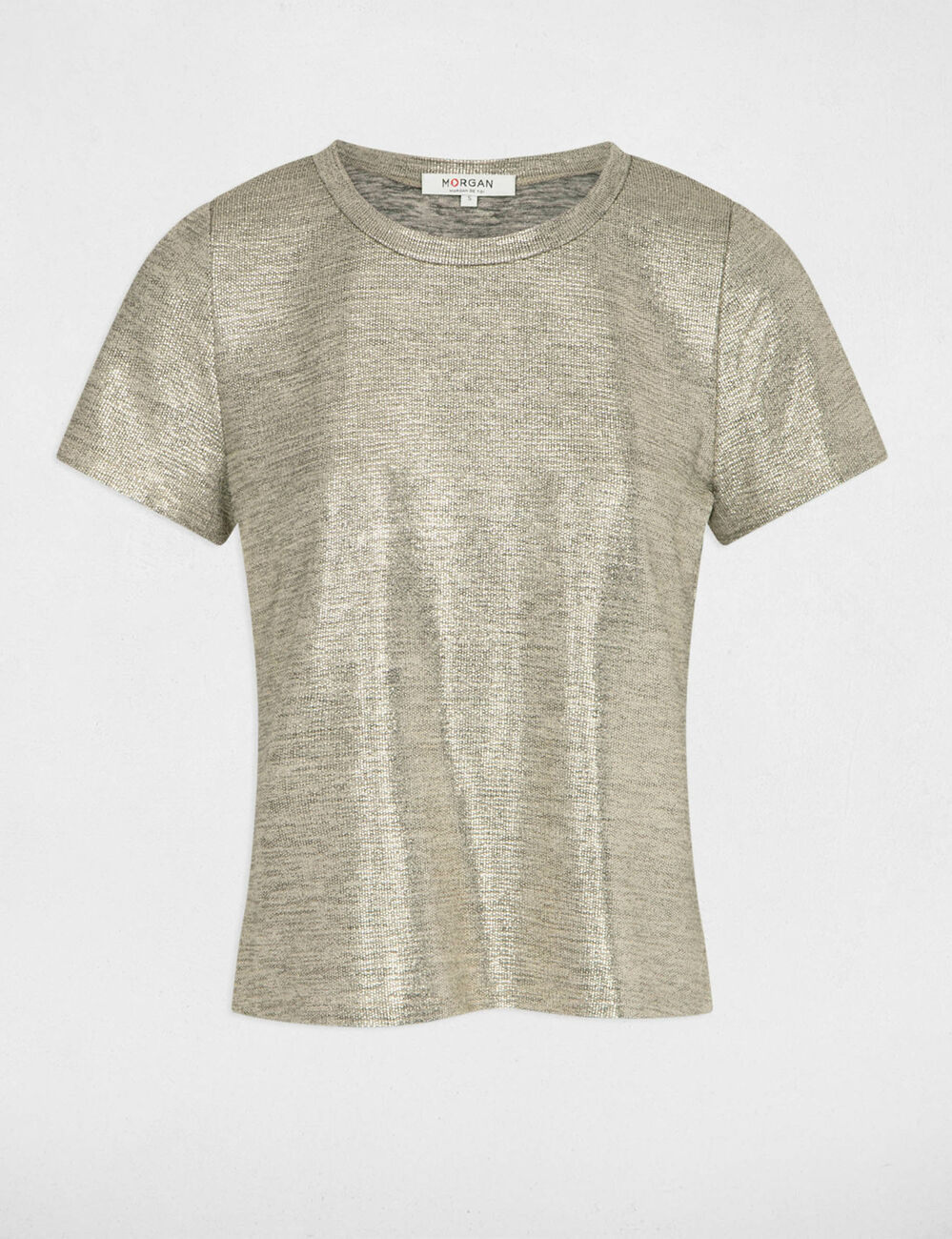 T-shirt manches courtes dore femme