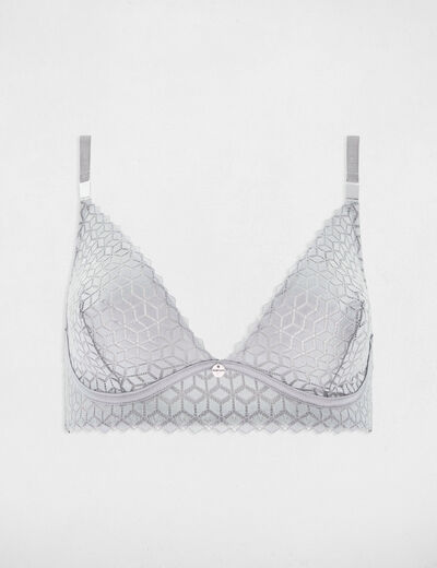 Zachte beha couleur argent vrouw