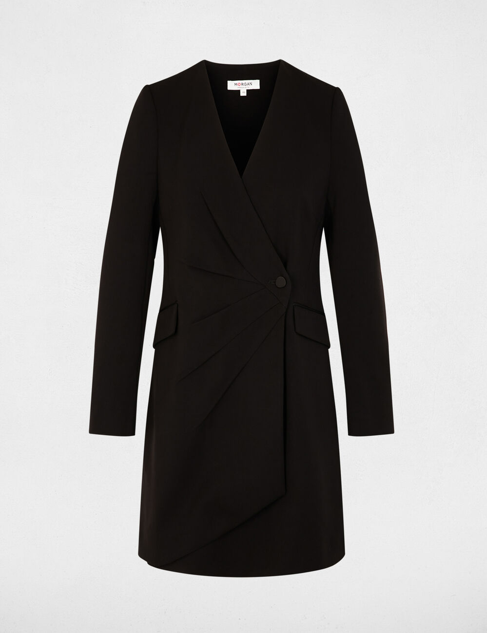 robe blazer col v noir femme Robe blazer col v noir femme