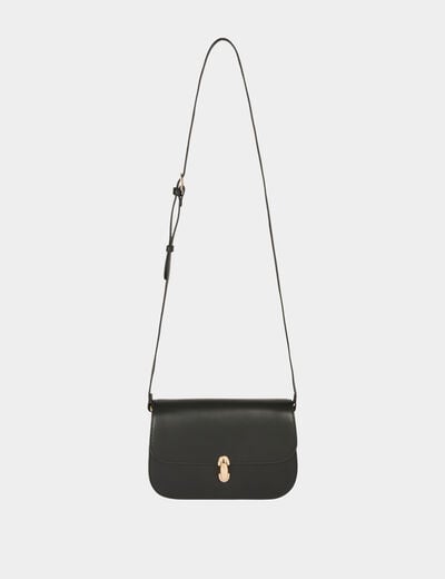 Sac bo&icirc;te bandouli&egrave;re noir femme