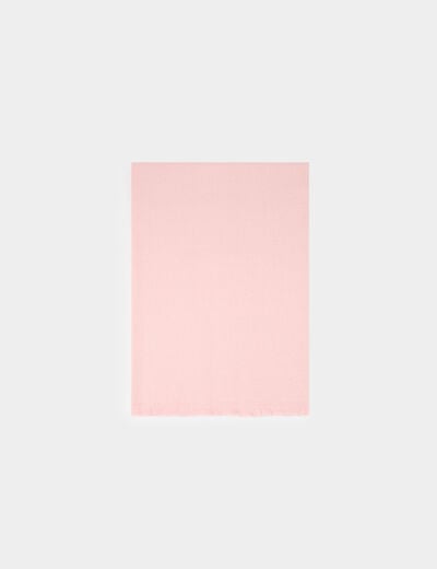 Écharpe rose poudrée femme