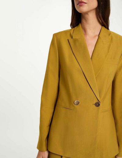 Veste sans manches vert kaki femme