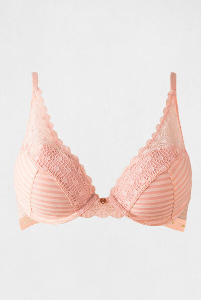 Soutien-gorge coques rose femme