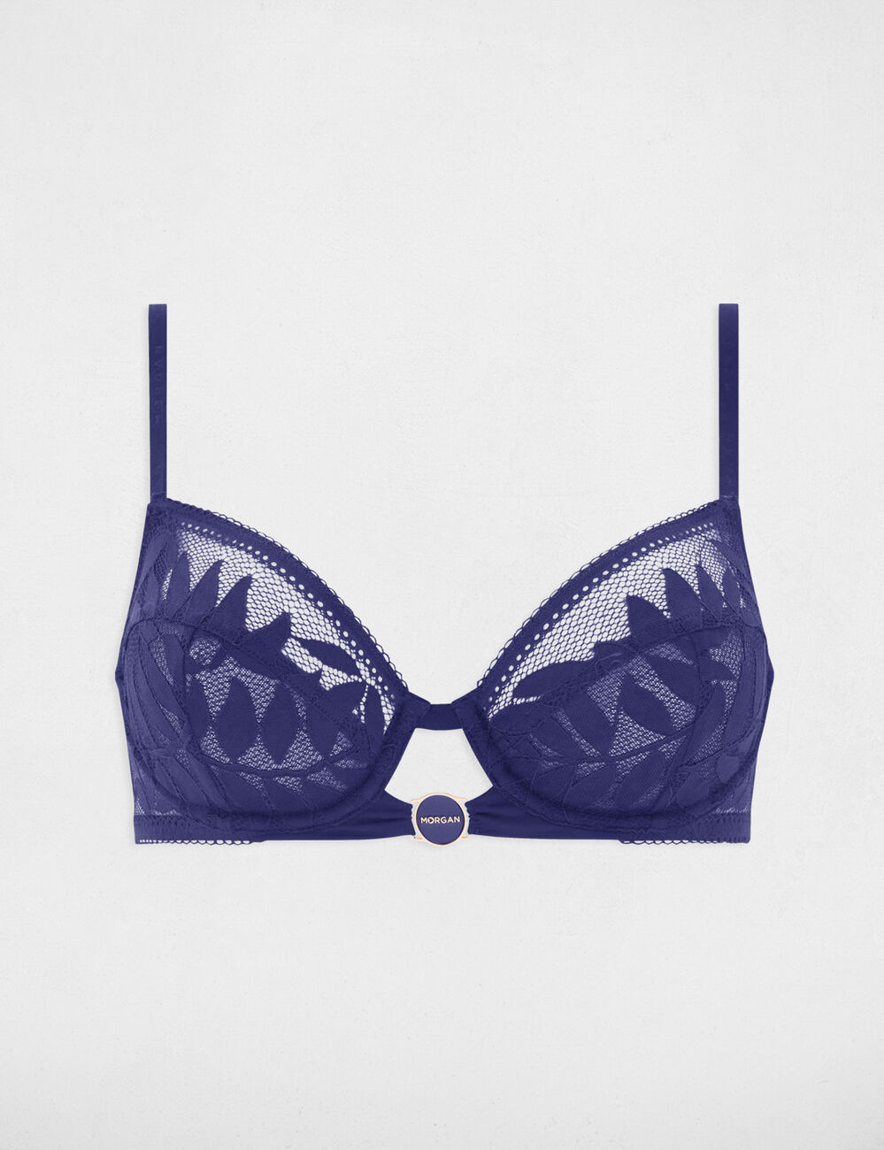Soutien-gorge à armatures bleu marine femme