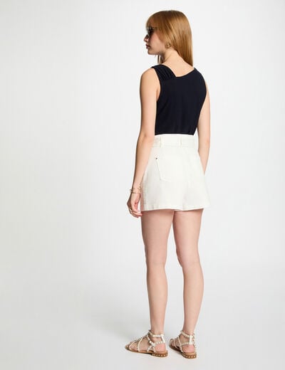 Débardeur sans manches bleu marine femme