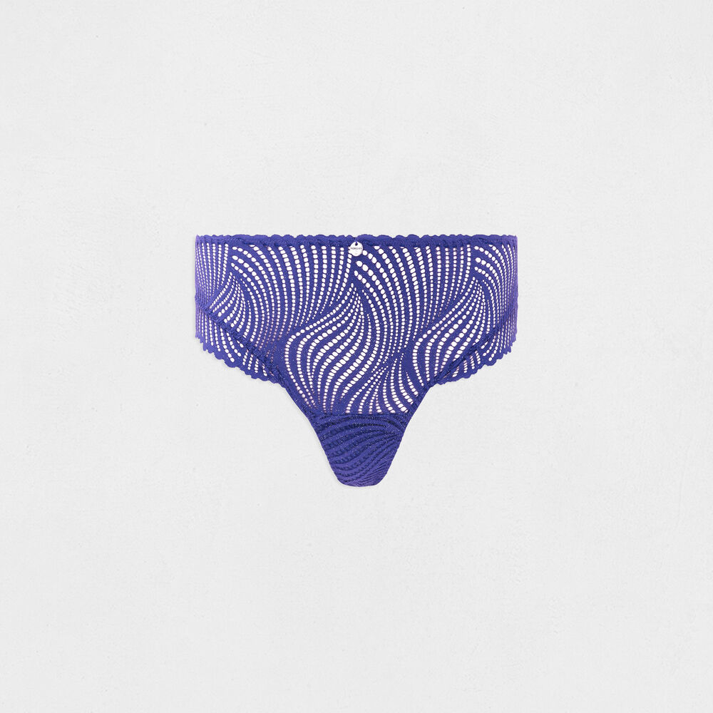 Shorty van kant marineblauw vrouw