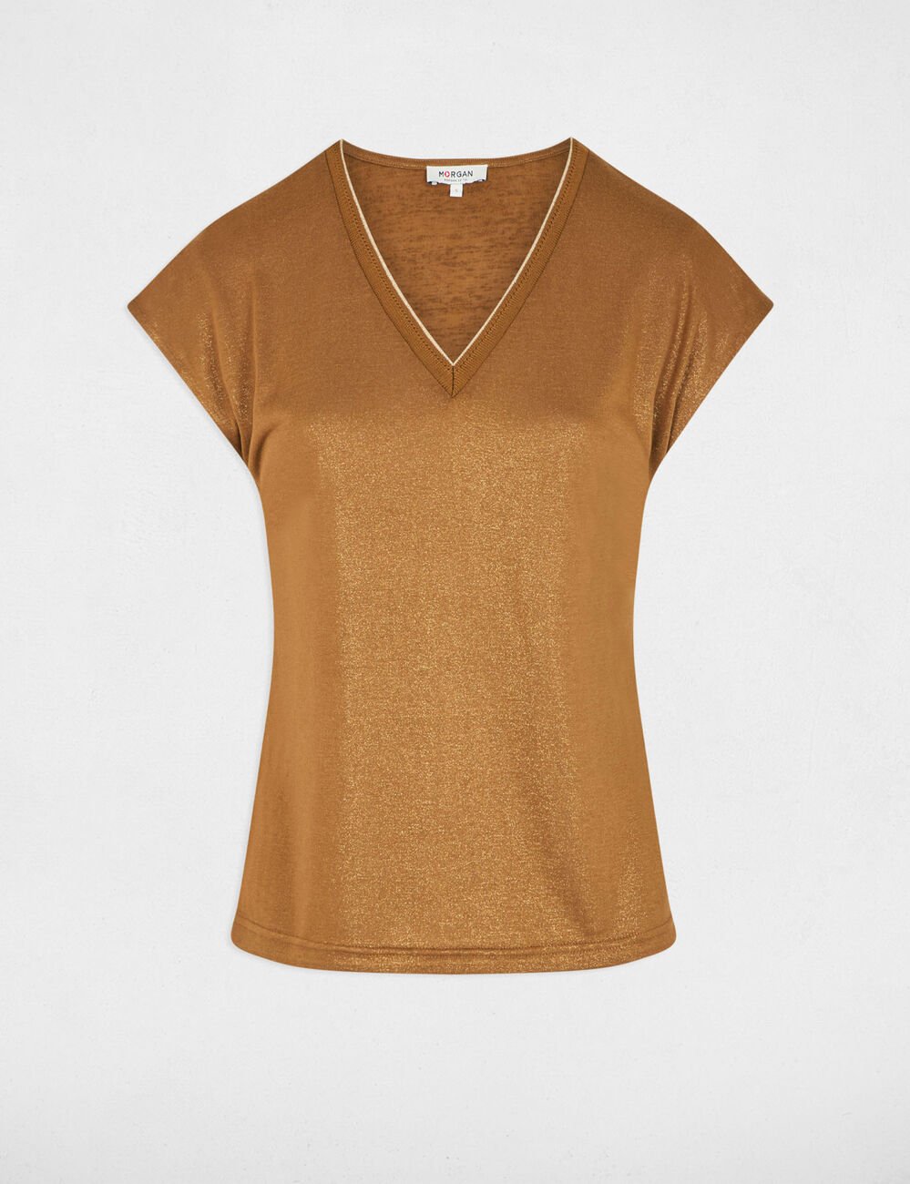 T-shirt met korte mouwen camel vrouw