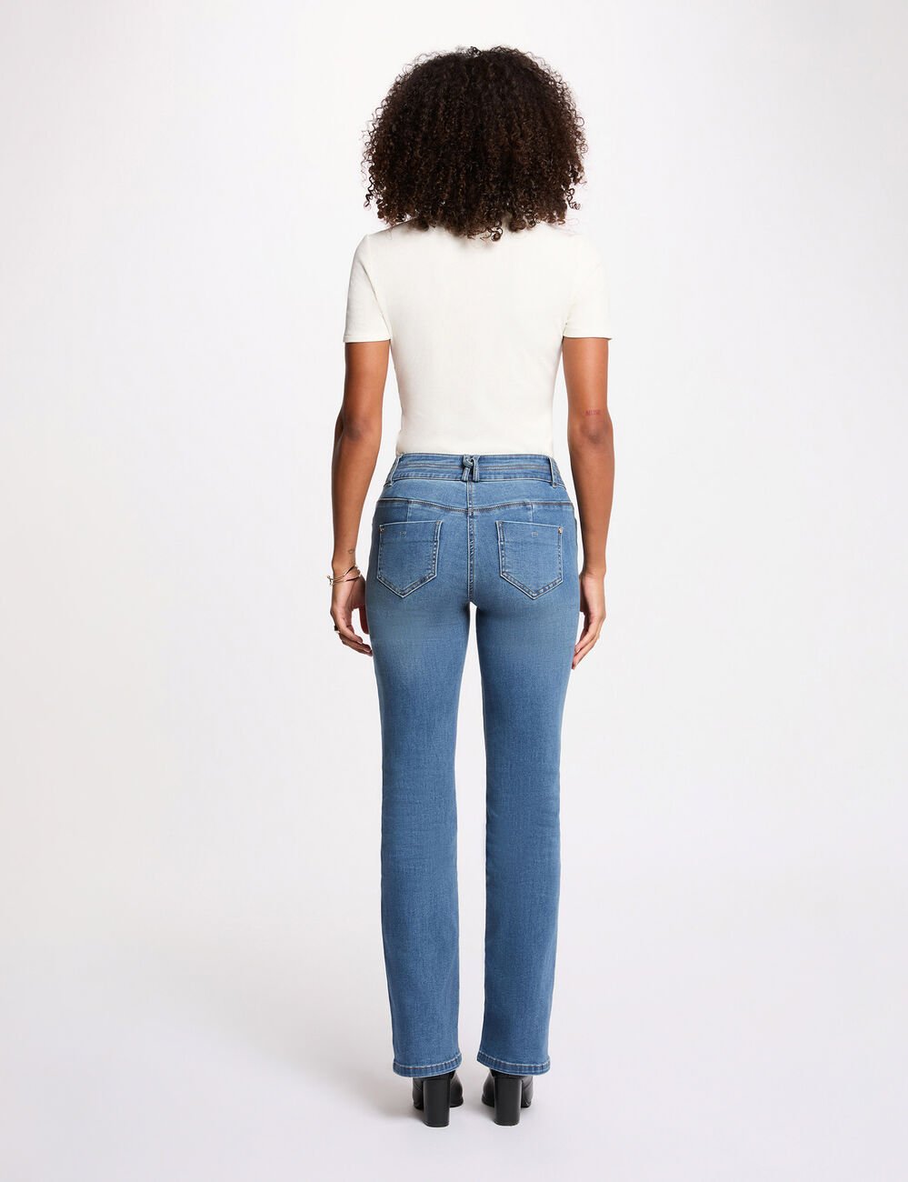 T-shirt met korte mouwen ivoor vrouw