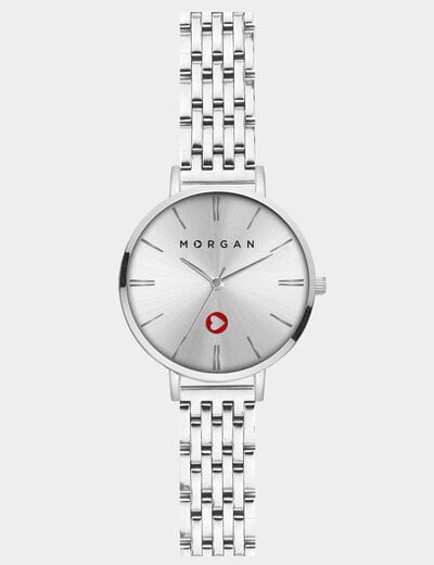 Montre couleur argent femme