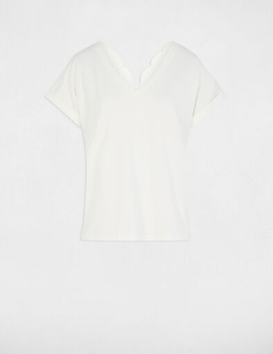 t shirt met korte mouwen helder wit vrouw T-shirt met korte mouwen helder wit vrouw