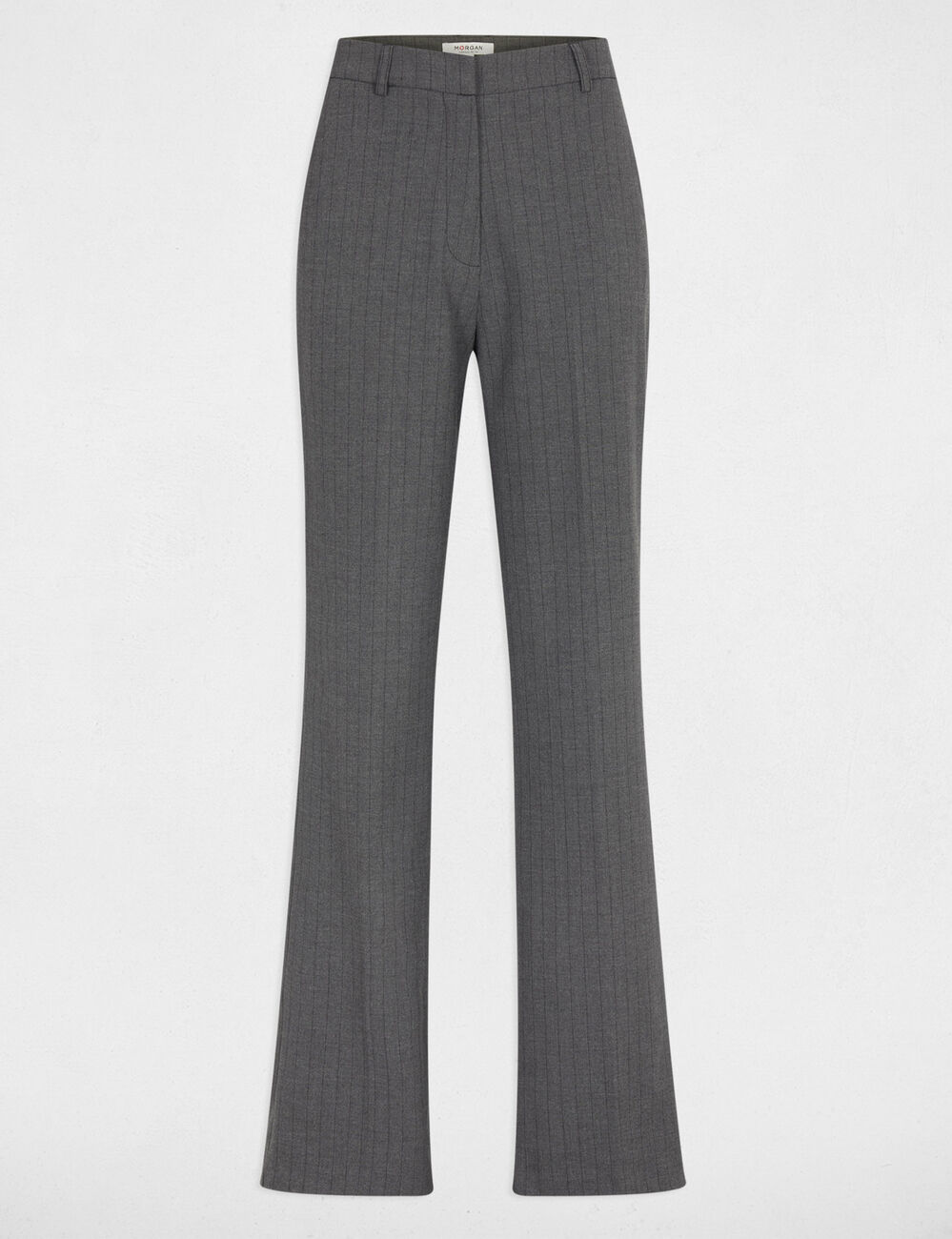 Broek met wijde pijpen mediumgrijs vrouw