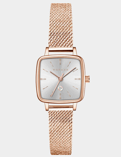 Montre classique rose femme