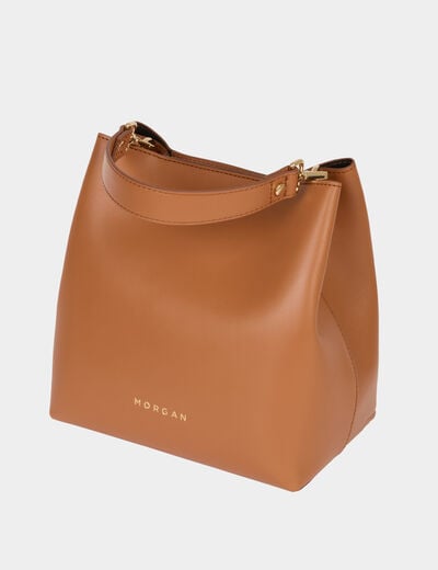 Emmer tas van imitatieleer camel vrouw