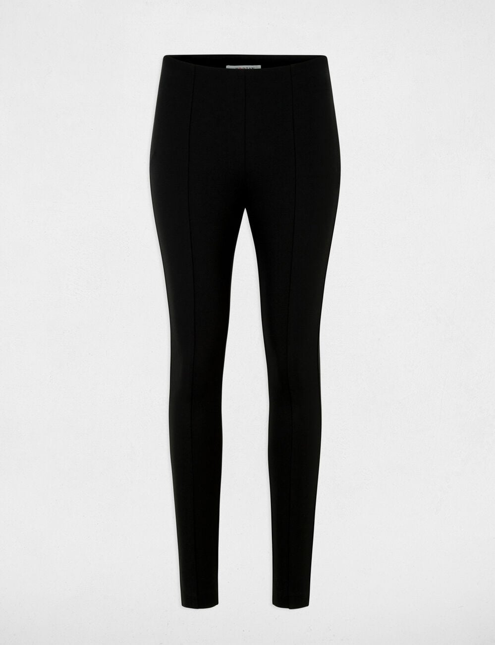 Pantalon legging uni noir femme