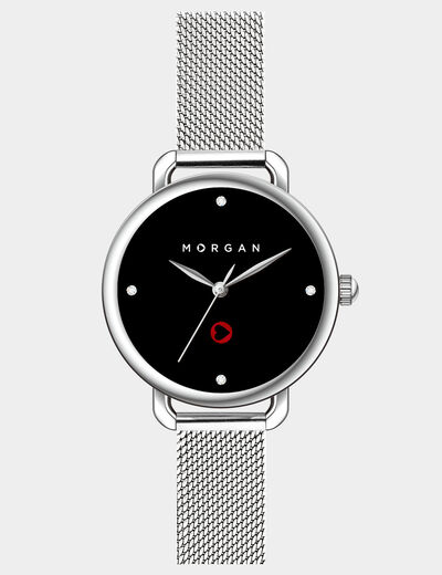 Horloge couleur argent vrouw