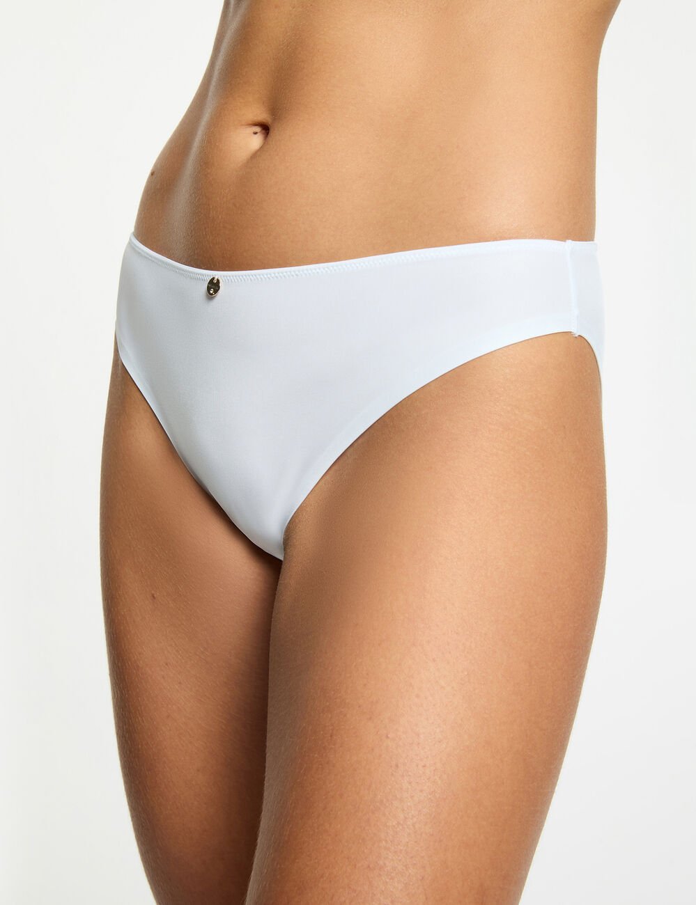Tanga dentelle blanc femme