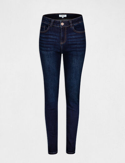 Jeans slim taille haute denim stone femme