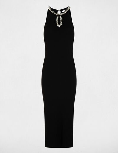 robe tricot cintree noir femme Robe tricot cintrée noir femme