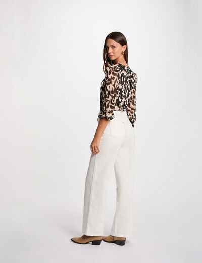 T-shirt manches 3/4 multicolore femme