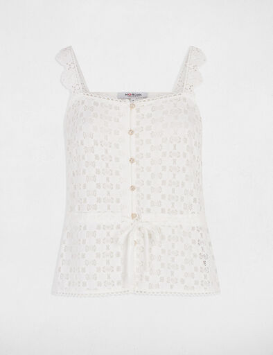debardeur sans manches blanc femme Débardeur sans manches blanc femme
