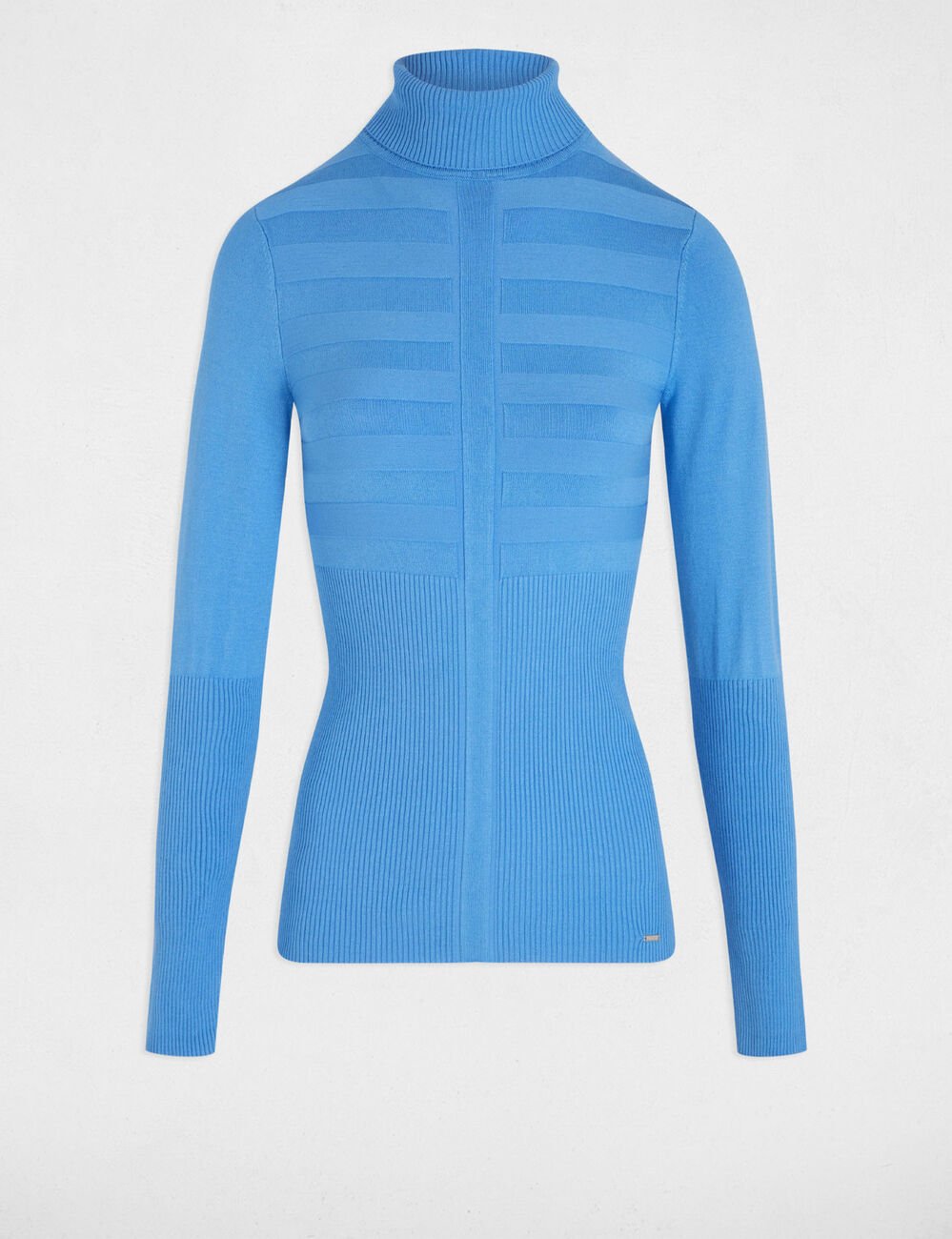 Nauwsluitende coltrui bleu vrouw
