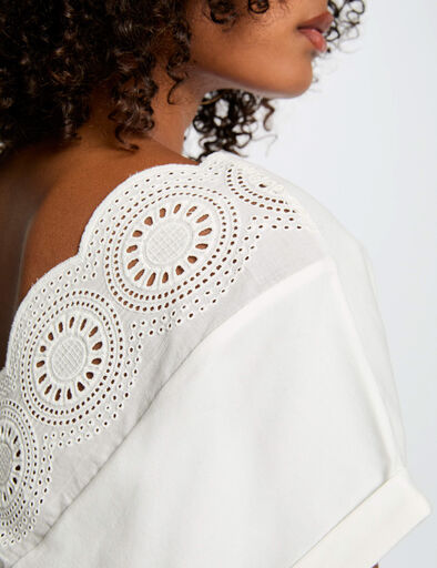 t shirt met korte mouwen helder wit vrouw T-shirt met korte mouwen helder wit vrouw