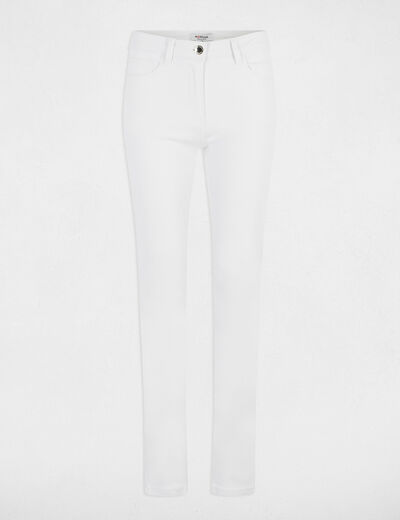 Rechte broek helder wit vrouw