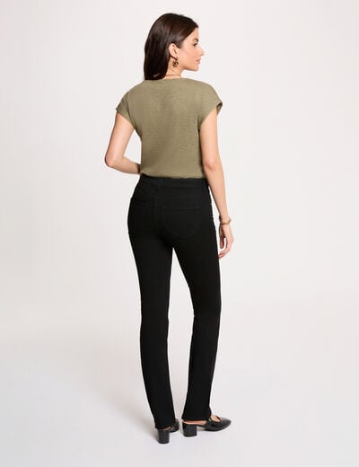 T-shirt manches courtes vert kaki femme