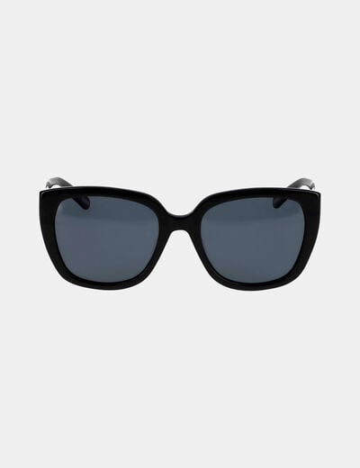 Lunettes de soleil carrées noir femme