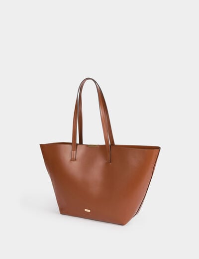 Trapeze shopper camel vrouw