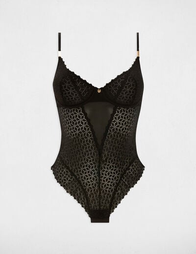 Slip-body zwart vrouw