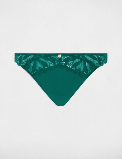 Kanten tanga groen vrouw