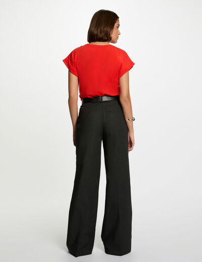 T-shirt manches courtes orange femme