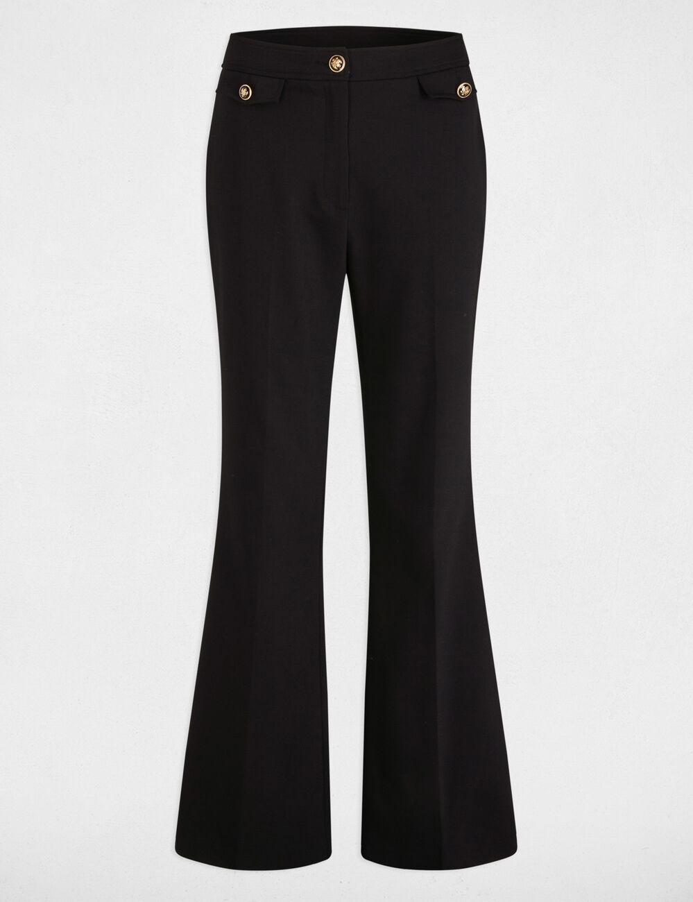Pantalon bootcut noir femme