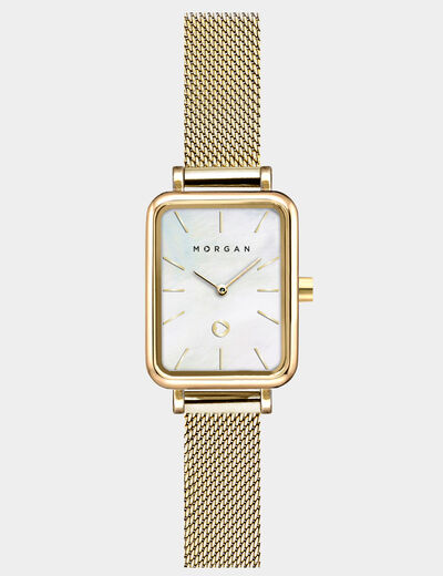 Montre classique jaune or femme