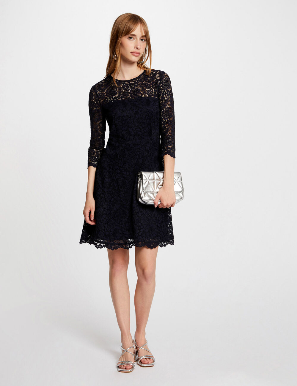 Korte kanten skaterjurk marine vrouw