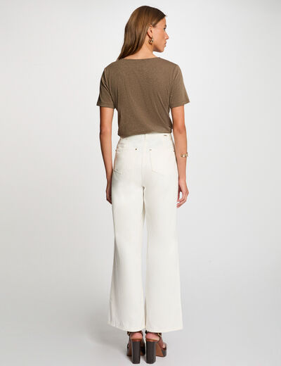 T-shirt met korte mouwen brons vrouw
