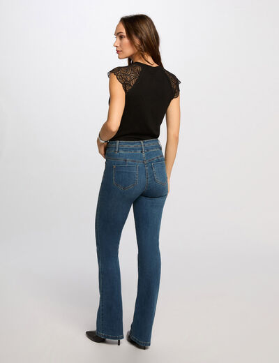 T-shirt met korte mouwen zwart vrouw