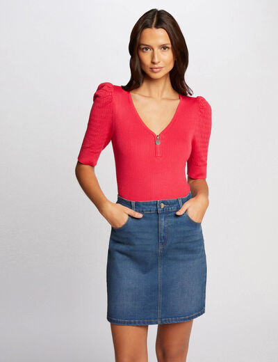 Jupe courte en jean jean stone femme