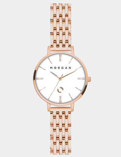 Montre classique rose femme