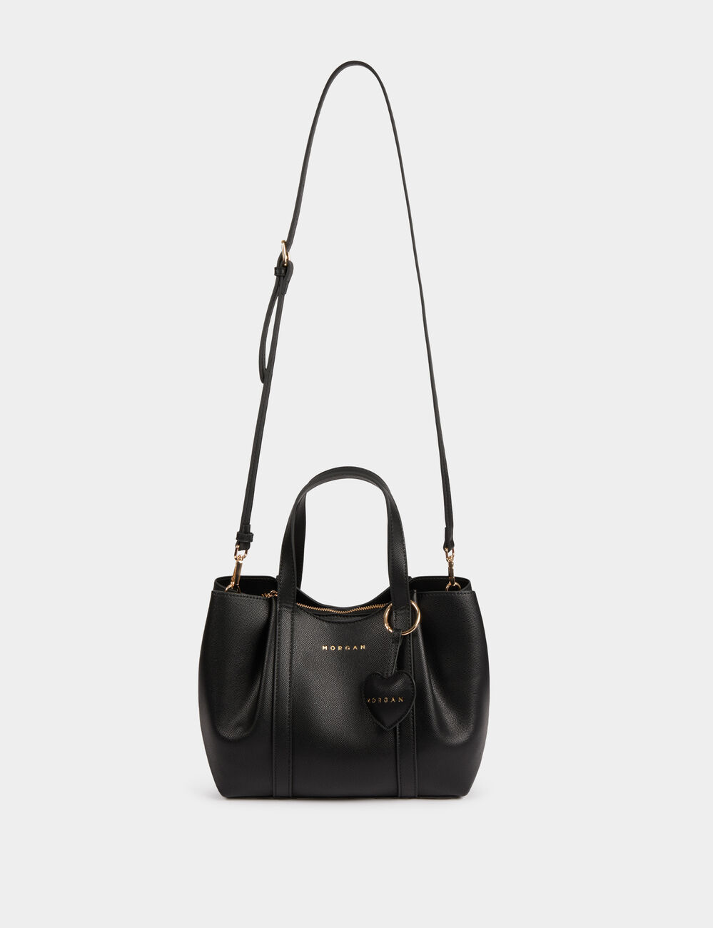 Shopper van imitatieleer zwart vrouw